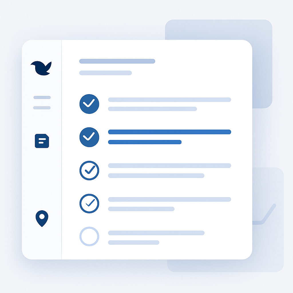 tracknest checklist - Tracknest Checklist